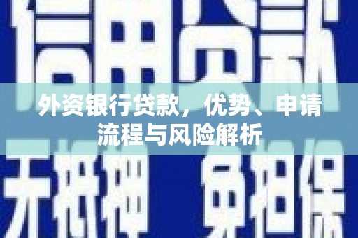 兴山外资银行贷款，优势、申请流程与风险解析