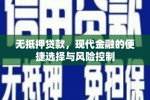 兴山无抵押贷款，现代金融的便捷选择与风险控制