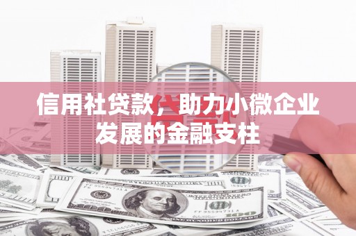 兴山信用社贷款，助力小微企业发展的金融支柱
