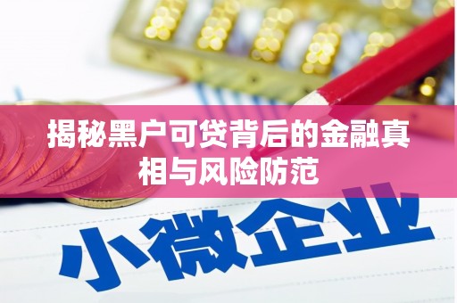 兴山揭秘黑户可贷背后的金融真相与风险防范