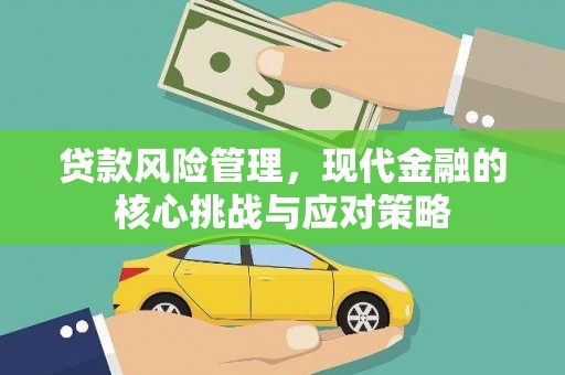 兴山贷款风险管理，现代金融的核心挑战与应对策略
