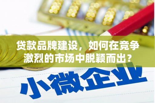 兴山贷款品牌建设，如何在竞争激烈的市场中脱颖而出？