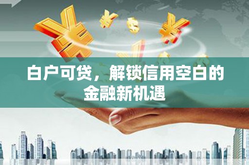 兴山白户可贷，解锁信用空白的金融新机遇