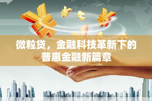 兴山微粒贷，金融科技革新下的普惠金融新篇章