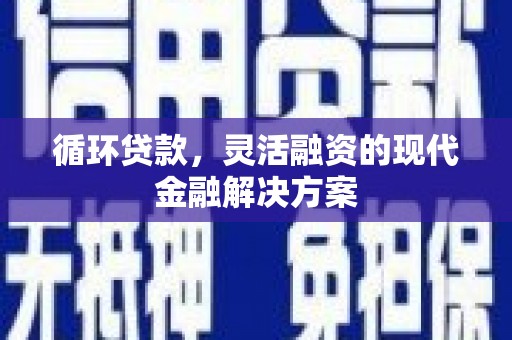 兴山循环贷款，灵活融资的现代金融解决方案