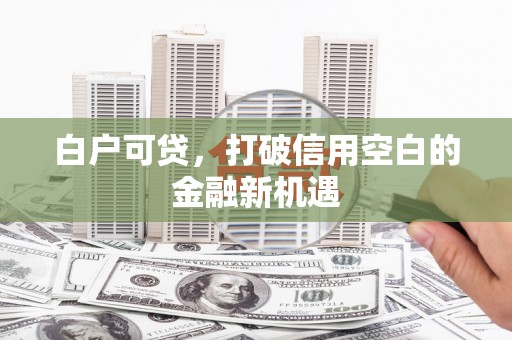 兴山白户可贷，打破信用空白的金融新机遇