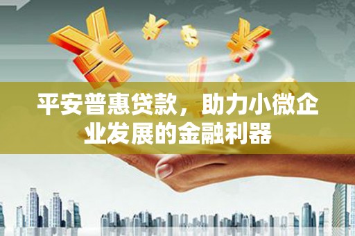 兴山平安普惠贷款，助力小微企业发展的金融利器