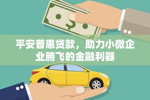 兴山平安普惠贷款，助力小微企业腾飞的金融利器