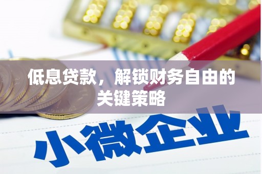 兴山低息贷款，解锁财务自由的关键策略