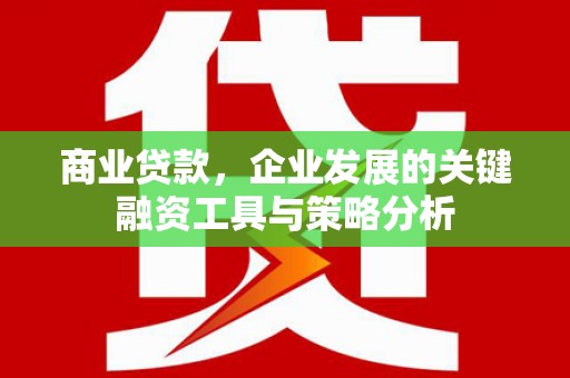 兴山商业贷款，企业发展的关键融资工具与策略分析
