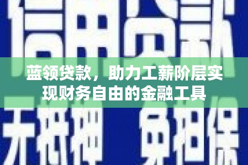 兴山蓝领贷款，助力工薪阶层实现财务自由的金融工具