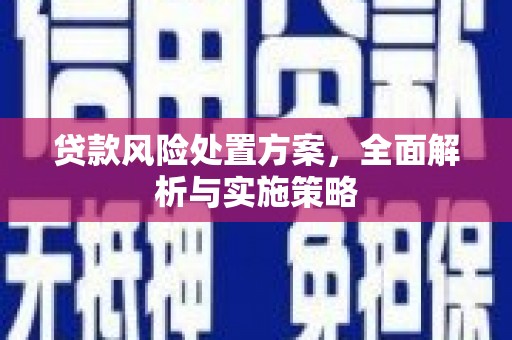 兴山贷款风险处置方案，全面解析与实施策略